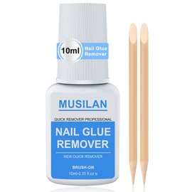 Nail Glue Remover for Press on Nails - 10ML Non-Acetone Nail Glue Remover Press on Nails Glue Remover for Fake Nail Tips Acrylic Nail Adhesive Remover Fake Nails Debonder,Can't Remove Gel Nail Polish