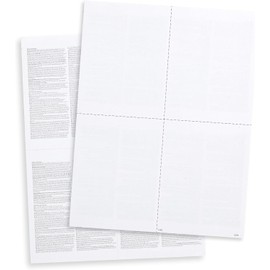 Blank 2024 W2 4 Up Tax Forms, 100 Employee, Compatible with QuickBooks, Ideal for E-Filing, Works with Laser or Inkjet Printers, 100 Sheets