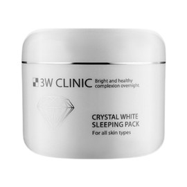 3W night 1 pack per day effect night care moisturizing sleeping pack crystal white 100ml 1pc / 3W 나이트 1일1팩효과 야간케어 보습 수면팩 크리스탈 화이트 100ml 1개