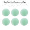 6pcs Billiard Pool Cue Tips 14mm Crystal Pool Cue Tips