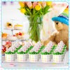 Bokon 100 Pcs Spring Easter Checkered Paper Ice Cream Cups