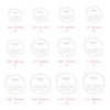 CandMak Candle Dust Covers, 48pcs Printed White Matte Candle Dust