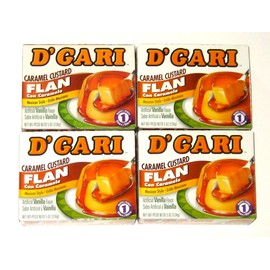 D'GARI Carmel Custard Flan Mexican Style - 5 Oz (4-Pack)