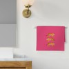 FIicy Hot Pink Tiger Decor Hand Towels, Trendy Hot Pink