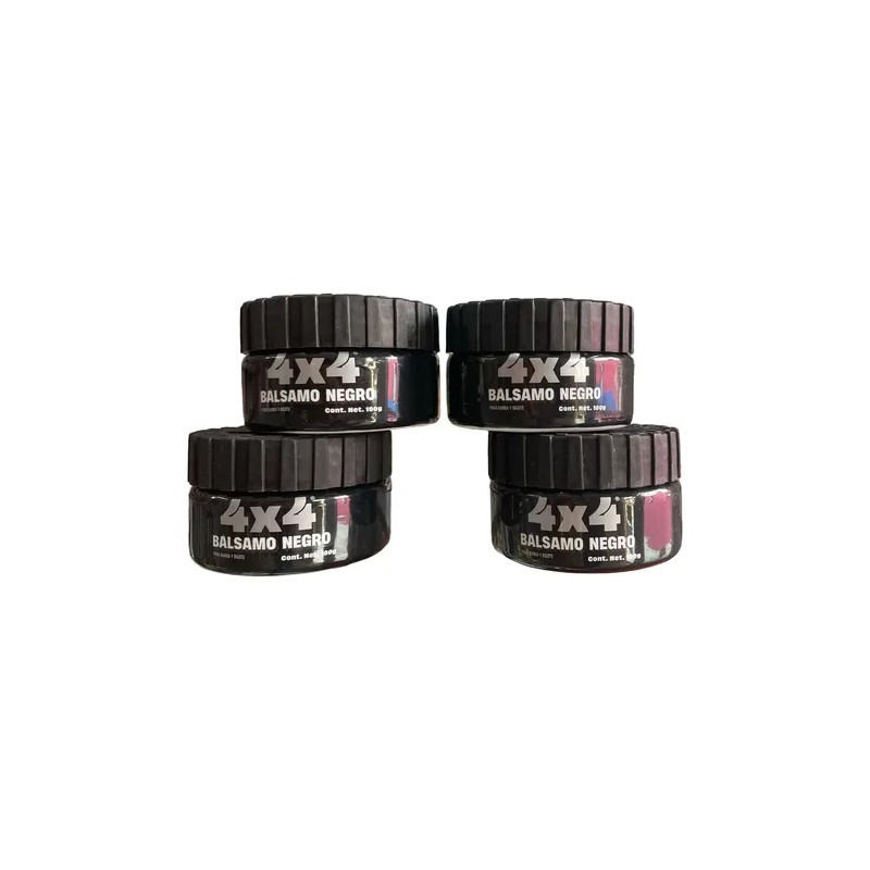4x4 Balsamo Negro Barba Bigote