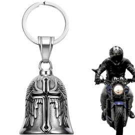 Guardian Bell, Biker Bell, Motorcycle Keyring, Guardian Biker Bell, Motorcycle Bell Lucky Charm, Stainless Steel Motorcycle Bell, Guardian Bell Motorcycle, Pendant Motorcycle, Lucky Charm Key Chains,