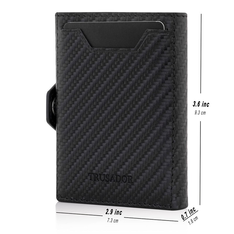 TRUSADOR Verona Leather Wallets for Men & Women Trifold Slim