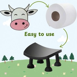 Cow Toilet Paper Holder for Bathroom Decor, Cow Toilet Paper Holder Free Standing, Animal Toilets Roll Holders Decorative, Tissue Holders For Bathrooms House Decor, Tissues Paper Organizer (White Cow)