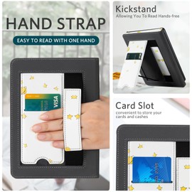 CoBak Case with Stand for Kindle Paperwhite -with Auto Sleep Wake, Card Slot, Hand Strap Feature - Fits Kindle Paperwhite 11th Generation 6.8" Signature Edition 2021 Released,Honeycomb Hex