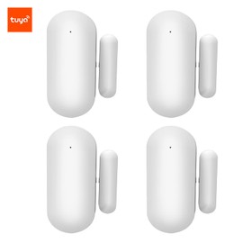 Splenssy Smart WiFi Door Window Sensor Alarm, Contact Wireless Door Window Magnetic Entry Detector Sensor, Wireless Sensor Door Window Burglar Alarm, Tuya APP for Home Security