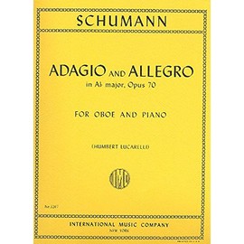シューマン: アダージョとアレグロ Op.70/インターナショナル・ミュージック社/オーボエとピアノ