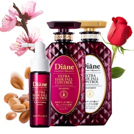 Moist Diane Hair Thickening Shampoo and Conditioner Set + Revitalizing Scalp Serum, Anti Hair Loss Shampoo & Conditioner for Women & Men with Argan Oil from Japan, HAIR FALL Treatment 30.4 & 1.69Fl Oz