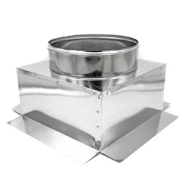 HVAC Premium HVAC Plenum Ceiling Box | Top Ceiling Box | 12'' X 12'' X 8'' Galvanized Steel Metal Ceiling Box is Compatible with Duct 8''