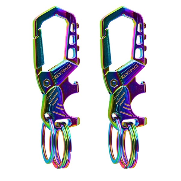 KEYSPACE Keyring Carabiner with Bottle Opener – Key Release with