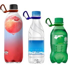 TypoGrove 6Pcs Water Bottle Clip, Silicone Water Bottle Buckle with Clip, Portable Secure Bottle Holder Water Bottle, Hanging Rings Silicone Water Bottle Buckle Portable Hiking Camping