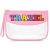 Sfodiary Travel Cosmetic Bag for Women Clear Toiletry Bag PVC