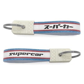 SPEED ADDICT Showa Retro Car Series Key Holder (Showa Retro Car Key Holder), Supercar: BLUE/RED