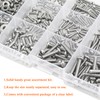 HELIFOUNER 560 Pieces #2-56#4-40#6-32 Phillips Pan Head Machine Screws Nuts