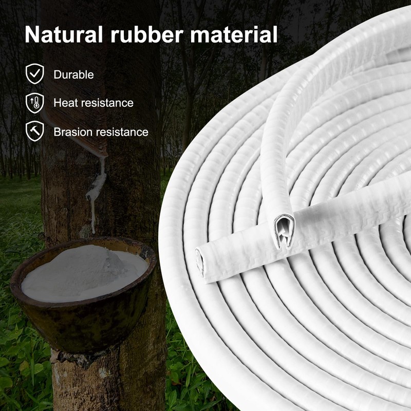 Car Door Edge Protector Edge Guards White 16Ft(5M) U Shape