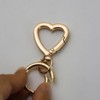 [FUSSED] 2pcs Heart Shape Alloy Swivel Lobster Clasp Spring Snap