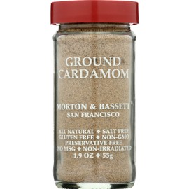 Morton & Bassett Ground Cardamom, Salt Free, Non GMO, 1.9 Ounces (Pack Of 3)