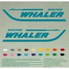 Pair 12" Boston Whaler Compatible Replacement Decals *Turquoise* Vinyl Stickers