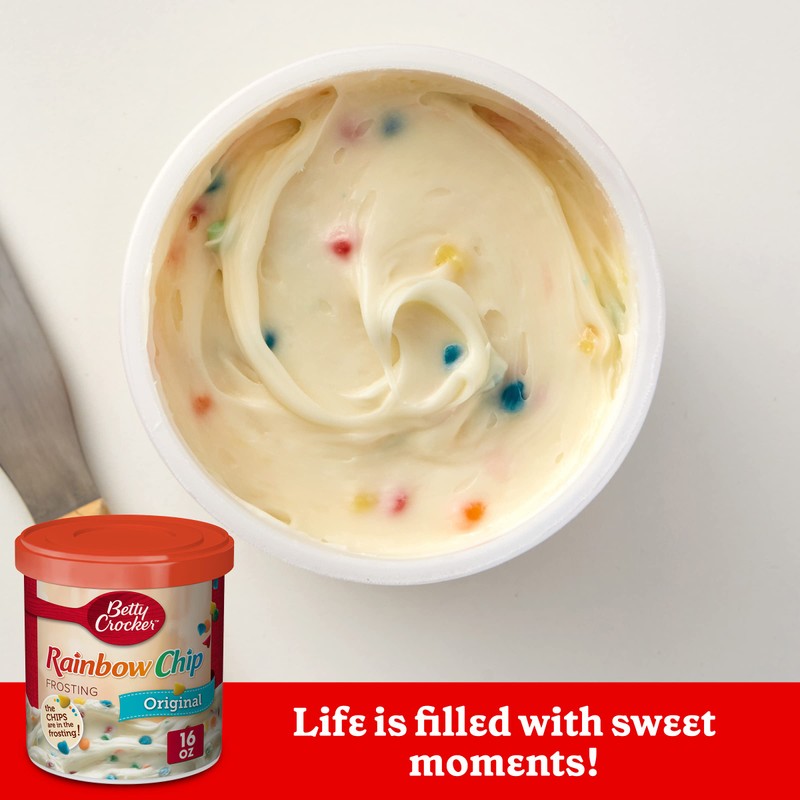 Betty Crocker Original Rainbow Chip Frosting, Gluten Free, 16 oz