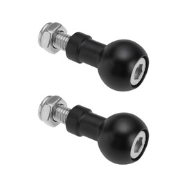 Micro Traders 2pcs 17mm Aluminum Ball Mount M6 Screw Adapter Expansion Mount Holder for Camera Tripod Selfie Handle Grip Stand Converter