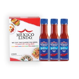 Mexico Lindo 7 Mares Hot Sauce | Perfect for Fish & Seafood | 10,800 Scoville Level | Spicy Flavor | 5 Fl Oz Bottles (Pack of 3)