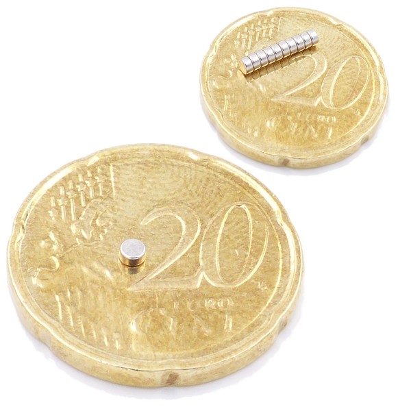 Brudazon 40 Mini Disc Magnets 2 x 1 mm N52