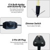 SPHIRES Salt Lamp Cable, Lamp Replacement Electric Cable with Metal