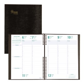 Blueline® 2025 Timanager® CoilPro™ Weekly/Monthly Planner, Appointment Book, 13 Months, December to December, Twin-Wire Binding, 10.25" x 7.625", Black, English (C5905.81-25)