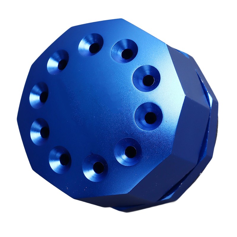 Screwdriver Storage Rack 10 Holes Aluminum Alloy Rotating Screwdriver Organizer