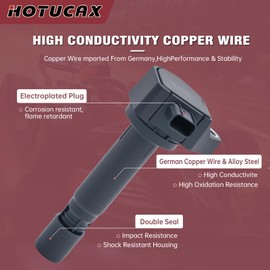 Set of 4 UF582 Ignition Coil Pack and Iridium Spark Plugs For 1.8 L4 2006 2007 2008 2009 2010 2011 Honda Civic 1.8L Replaces UF582 30520RNAA01