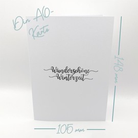 Clear Stamp Set Stamp Rubber Card Art - December Calligraphy