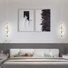 Vloitgol Spiral Led Pendant Light Fixtures, 5500K Gold Modern Led