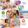 Montessori-Inspired Farm Train Toy for Toddlers – Counting, Matching &