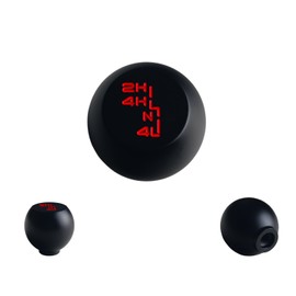 JGR Black Billet Aluminum Flat Top Transfer Case Shift Knob Compatible with Jeep Wrangler YJ TJ Gear Shifter M12x1.25 M10x1.5 M10x1.25 M8x1.25