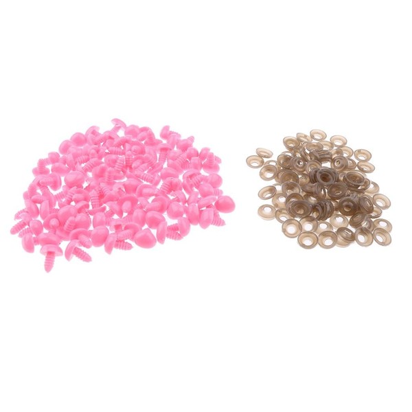 zalati Doll Noses Pack of 100 with Thread End Washer