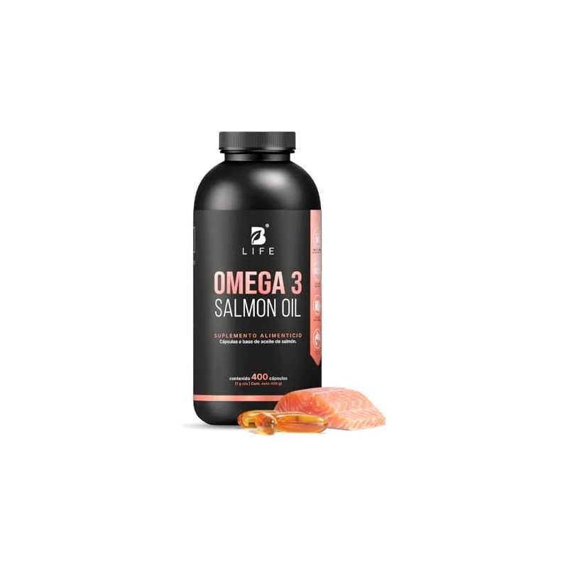 B Life Omega 3 Aceite Puro de Salmón 400 cápsulas