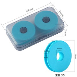 Unikato Fishing Line Spool, Storage, Round Rigging Wind, Rigging Storage Main Line Spool, Easy to Carry, Fishing Tackle Bobbin with Case (4 Rigging Coils + Storage Case)