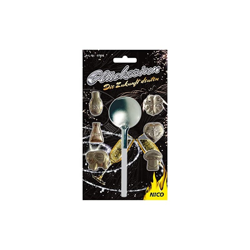 Nico 84100994 New Year's Eve Casting (6 Tin Casting), Multi-Coloured