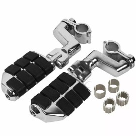 TCMT 22/25/32/35mm Chrome Highway Bar Footpegs Pegs Mount Fit For Honda Goldwing 1800