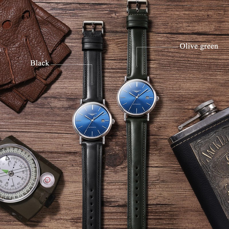 Getalia Luxurious leather Watch Band, Top Grain Genuine Leather Vintage