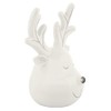 Mr Crimbo White Rudolph Reindeer Head Christmas Ornament Novelty Ceramic