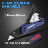 WORKPRO Folding Utility Knife Quick Change Box Cutter Razor Knife