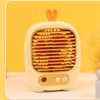 Small Desk Fan 3 Speed Mode Humidifier Function USB Charge