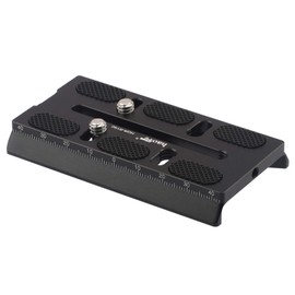 Haoge HQR-RY90 Double type Quick Release Plate for DJI Ronin-S RoninS Gimbal Stabilizer compatible Manfrotto MVH500AH 500A MVH502AH 502A 501HDV 504HD 509HD 526 577 701HDV Tripod Fluid Video Head …