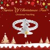 Qings Christmas Ring for Women 925 Sterling Silver Christmas Tree