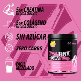 Creatina  Colágeno Suplemento Monohidratada Heragen 500g                                                                                              